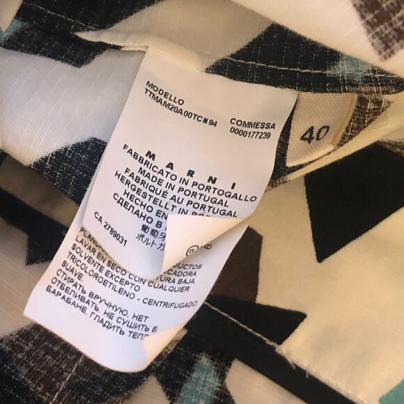 Marni Winter Edition 2012 Abstract Geometric Sleeveless Peplum Blouse Size EU 40 - Picture 9 of 10